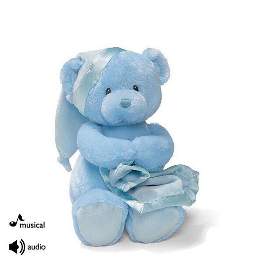 GUND Blue Teddy Bear Music 10" 020946