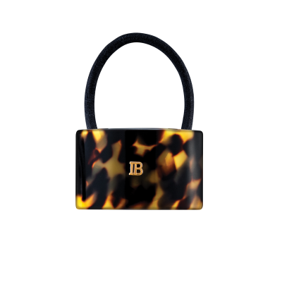 Balmain Elastique Pour Cheveux Tortoise 琥珀色18K鍍金馬尾箍