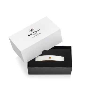 Balmain Barrette pour cheveux Medium White 中號白色18K鍍金髮簪