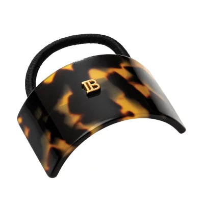 Balmain Elastique Pour Cheveux Tortoise 琥珀色18K鍍金馬尾箍