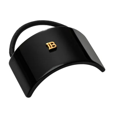 Balmain Elastique Pour Cheveux Black 黑色18K鍍金馬尾箍