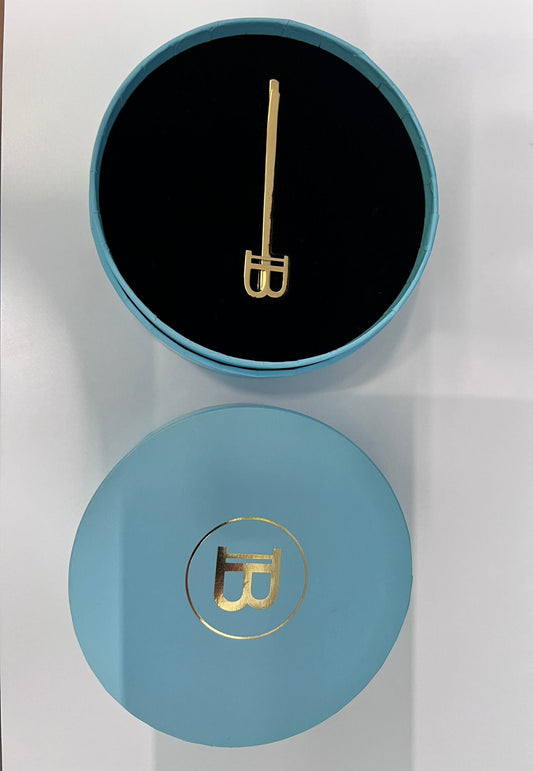 Balmain金色髮夾