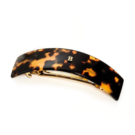 Balmain Barrette Pour Cheveux Large Tortoise 琥珀色18K鍍金髮簪 (大)