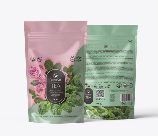 Yeesthin Damascena Rose and Mint Premium Tea 大馬士革玫瑰薄荷茶 20 Bags