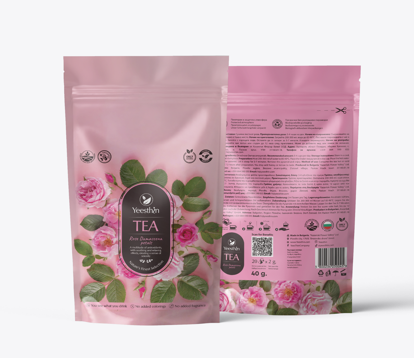 Yeesthin Damascena Rose Petal Premium Tea 20 Bags